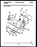 CONSOLE AND CONTROL PARTS Diagram and Parts List for LA560AXW2  Frigidaire Washer