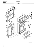 DOOR Diagram and Parts List for WRT18RNCD0  Frigidaire Refrigerator
