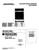 COVER Diagram and Parts List for MGF355BGDB  Frigidaire Range