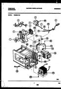 POWER CONTROL Diagram and Parts List for FMS084T1B1  Frigidaire Microwave