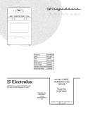 COVER Diagram and Parts List for PLGF389CCD  Frigidaire Range