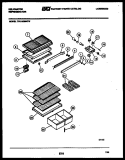 SHELVES AND SUPPORTS Diagram and Parts List for TPK160BN7D  Kelvinator Refrigerator