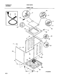 CABINET / TOP Diagram and Parts List for GWS1749CS0  Gibson Washer