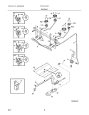 BURNER Diagram and Parts List for CRG3150LWE  Crosley Range