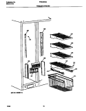 FREEZER SHELVES Diagram and Parts List for FRS24BGGB0  Frigidaire Refrigerator
