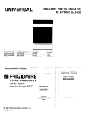 COVER Diagram and Parts List for MEF364BGWA  Frigidaire Range