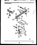 BURNER, MANIFOLD AND GAS CONTROL Diagram and Parts List for 30DPMDWGN01-23  Tappan Range