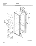 REFRIGERATOR DOOR Diagram and Parts List for FRS26HF6BQ1  Frigidaire Refrigerator