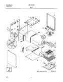 BODY Diagram and Parts List for GEF305PJSB  Gibson Range