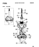 TRANSMISSION Diagram and Parts List for FWL111RBW1  Frigidaire Washer