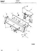CONTROL PANEL Diagram and Parts List for FWS645RBT2  Frigidaire Washer