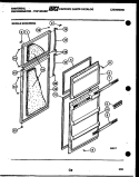 DOOR PARTS Diagram and Parts List for GTN140WGV3  Frigidaire Refrigerator