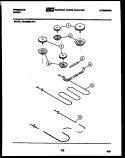 BROILER PARTS Diagram and Parts List for REGS38BLL0  Frigidaire Range