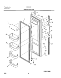 REFRIGERATOR DOOR Diagram and Parts List for GS23HSZCC0  Frigidaire Refrigerator