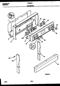 BACKGUARD Diagram and Parts List for FEF352CATA  Frigidaire Range