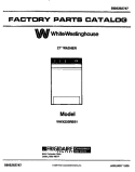 COVER Diagram and Parts List for WWX233RBS1  Frigidaire Washer