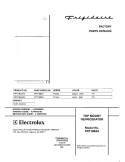 COVER Diagram and Parts List for FRT18B4AT0  Frigidaire Refrigerator