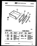 DRAWER PARTS Diagram and Parts List for 31-4668-18-01  Tappan Range