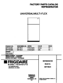 COVER Diagram and Parts List for MRT18SJHD0  Frigidaire Refrigerator