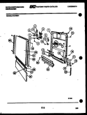 DOOR PARTS Diagram and Parts List for SU180MXRV1  Frigidaire Dishwasher