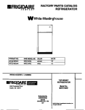 COVER Diagram and Parts List for WRT21NRCW1  Frigidaire Refrigerator