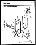 CABINET PARTS Diagram and Parts List for MFU21M3BW1  Uni Freezer