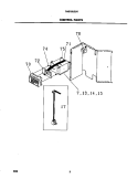 CONTROL PARTS Diagram and Parts List for FAS185J2A1  Frigidaire Air Conditioner