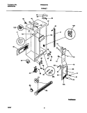 CABINET Diagram and Parts List for FRS26WRCD6  Frigidaire Refrigerator