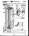 FREEZER DOOR PARTS Diagram and Parts List for RS249JCD2  Frigidaire Refrigerator