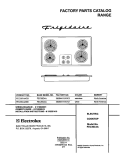 COVER Diagram and Parts List for FEC36C4ASB  Frigidaire Cooktop