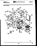 BODY PARTS Diagram and Parts List for REGC39BNW1  Frigidaire Range