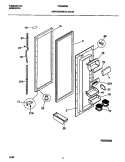 REFRIGERATOR DOOR Diagram and Parts List for FRS26ZGEW3  Frigidaire Refrigerator