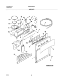 DISPENSER Diagram and Parts List for FRS26HBBSB1  Frigidaire Refrigerator