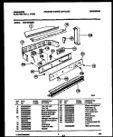 CONTROL PANEL Diagram and Parts List for FEB754BBBB  Frigidaire Wall Oven