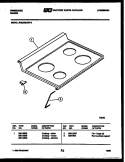 COOKTOP PARTS Diagram and Parts List for RGC32BAW2  Frigidaire Range