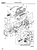 ICE MAKER COMPONENTS & INSTALLATIO Diagram and Parts List for F45WC26BD0  Frigidaire Refrigerator