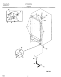 CABINET Diagram and Parts List for MFU09M2GW5  Frigidaire Freezer