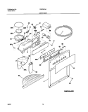 DISPENSER Diagram and Parts List for FRS26F5AQ5  Frigidaire Refrigerator