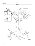 BURNER Diagram and Parts List for FGF335CGTJ  Frigidaire Range