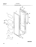 REFRIGERATOR DOOR Diagram and Parts List for PLHS237ZAB5  Frigidaire Refrigerator