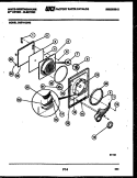 DOOR PARTS Diagram and Parts List for DE271KDW3  Frigidaire Dryer