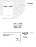COVER Diagram and Parts List for CRG3120LWB  Crosley Range