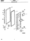 REFRIGERATOR Diagram and Parts List for FRS20ZRGD3  Frigidaire Refrigerator