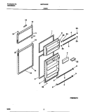 DOOR Diagram and Parts List for MRT16CGEW1  Frigidaire Refrigerator