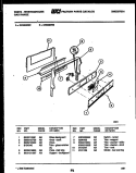 BACKGUARD Diagram and Parts List for GF860ND2  Frigidaire Range
