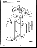 CABINET PARTS Diagram and Parts List for FRT18QRBW0  Frigidaire Refrigerator