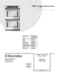 COVER Diagram and Parts List for FEB30T6DCB  Frigidaire Wall Oven