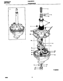 TRANSMISSION Diagram and Parts List for FWS223RFS1  Frigidaire Washer