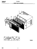 CABINET FRONT AND WRAPPER Diagram and Parts List for FAL123S1A6  Frigidaire Air Conditioner