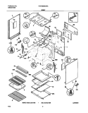BODY Diagram and Parts List for FGF368MXASA  Frigidaire Range